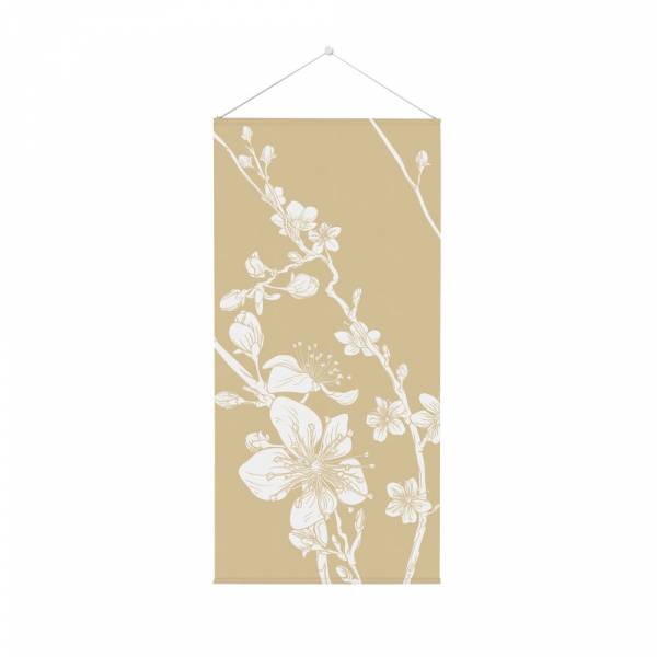 Hanging Flag Banner Abstract Japanese Blossom