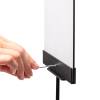 Teleskopický info stojan Compact, DIN A5, RAL 9005 - 16