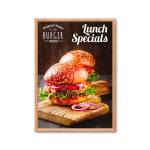 Klaprám A1, ostrý roh, 25 mm, barva drevo