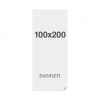 Ekonomická bannerová tlač Symbio 510g/m2, 800x2000mm, všité oká - 1