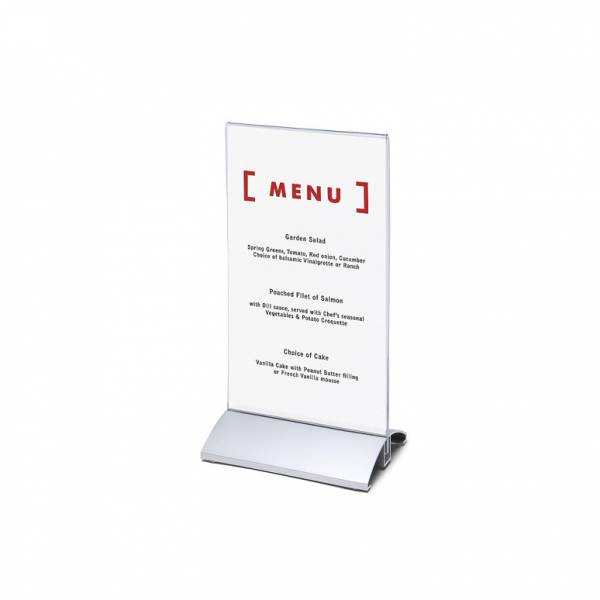 Elegantný menu stojanček na leták DL na výšku