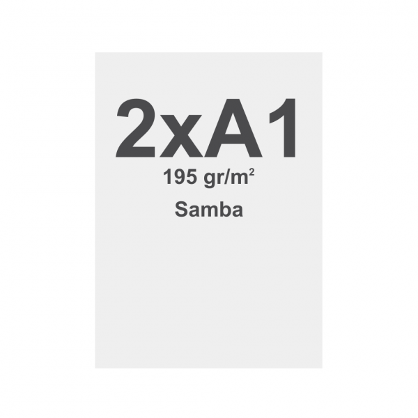 Tlač na materiál Samba pre textilný vypínací rám (SEG) 195g/m² Dye Sub 2 x A1