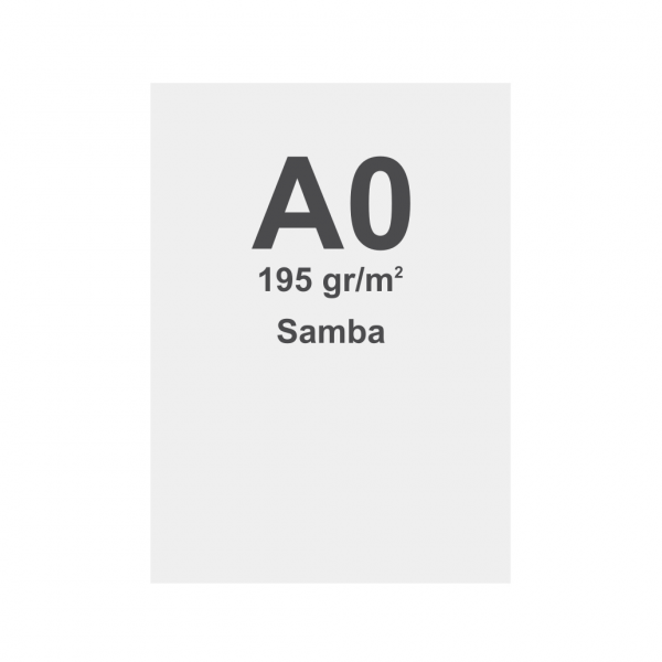 Tlač na materiál Samba pre textilný vypínací rám (SEG) 195g/m² Dye Sub A0