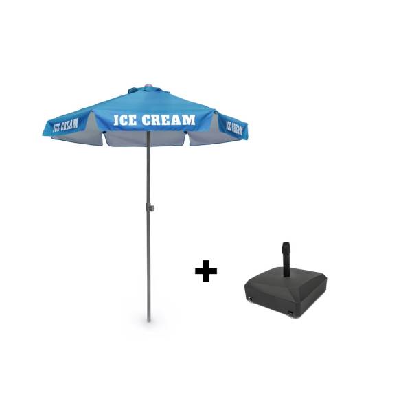 Slnečník Horeca Slide 200 cm set s vodou plniteľnou základňou 45kg