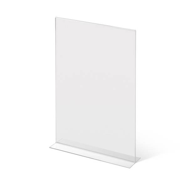 Plexi stojanček typu T na výšku, formát A3