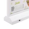 Svietiaci menu stojan T LED - 8