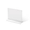 Veľkosť/formát: A6 (105 x 148 mm)
Orientácia: Na šírku Plexi stojanček typu T, A4 na výšku - 5