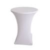 Farba: Biela Table Cover Standing Round BW - 0