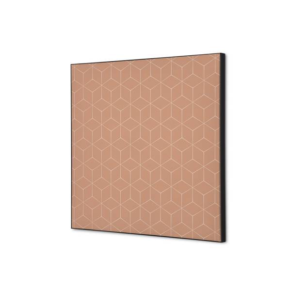 Textilná dekorácia na stenu 40 x 40 Hexagon béžová