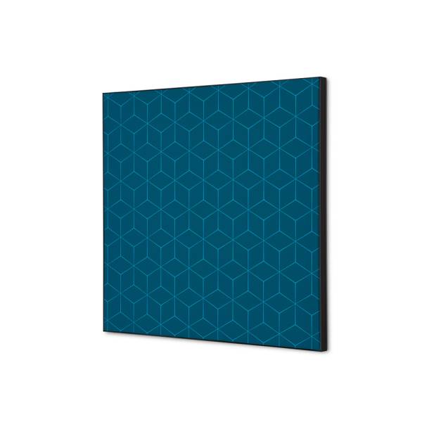 Textilná dekorácia na stenu 40 x 40 Hexagon Modrá