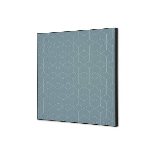 Textilná dekorácia na stenu 40 x 40 Hexagon šedý