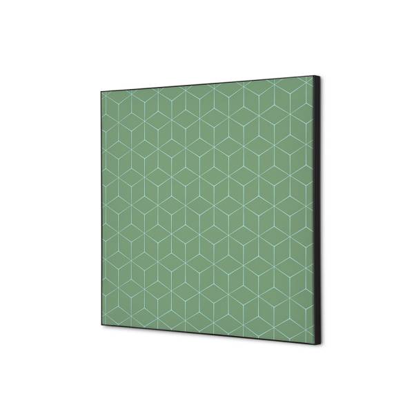 Textilná dekorácia na stenu 40 x 40 Hexagon Zelená
