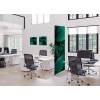 Potištěná látková dělící stěna Deco 85-200 Zelené listy rostlin ECO - 16