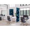 Potištěná látková dělící stěna Deco 85-200 Cactus Fialová ECO - 16