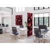 Potištěná látková dělící stěna Deco 85-200 Cactus Fialová ECO - 18