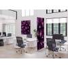 Potištěná látková dělící stěna Deco 85-200 Cactus Fialová ECO - 19