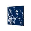 Textilná dekorácia na stenu A1 Japonské čerešňové kvety Modrá - 4