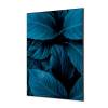 Textilná dekorácia na stenu 40 x 40 Listy rastlín Modrá - 4