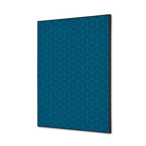 Textilná dekorácia na stenu A2 Hexagon Modrá