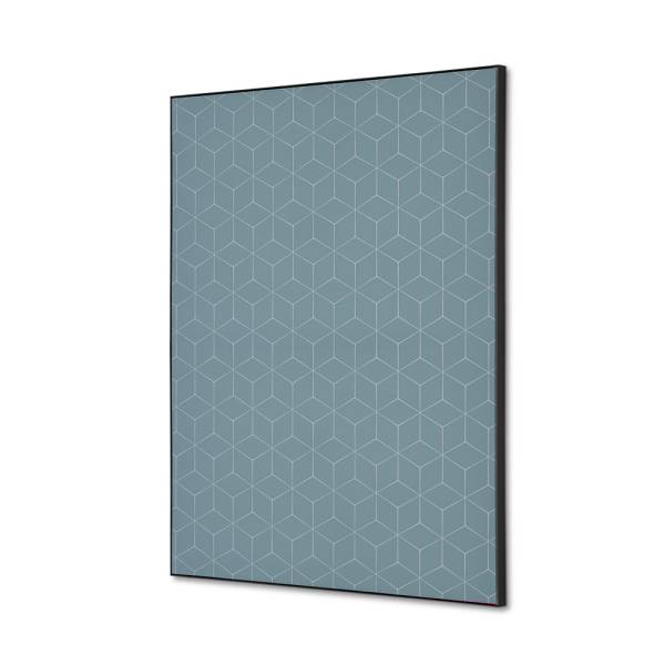 Textilná dekorácia na stenu A2 Hexagon šedý