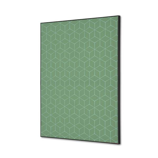 Textilná dekorácia na stenu A2 Hexagon Zelená