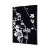 Textilná dekorácia na stenu 40 x 40 Japonské čerešňové kvety čierna - 12