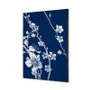 Textilná dekorácia na stenu 40 x 40 Japonské čerešňové kvety Modrá - 13