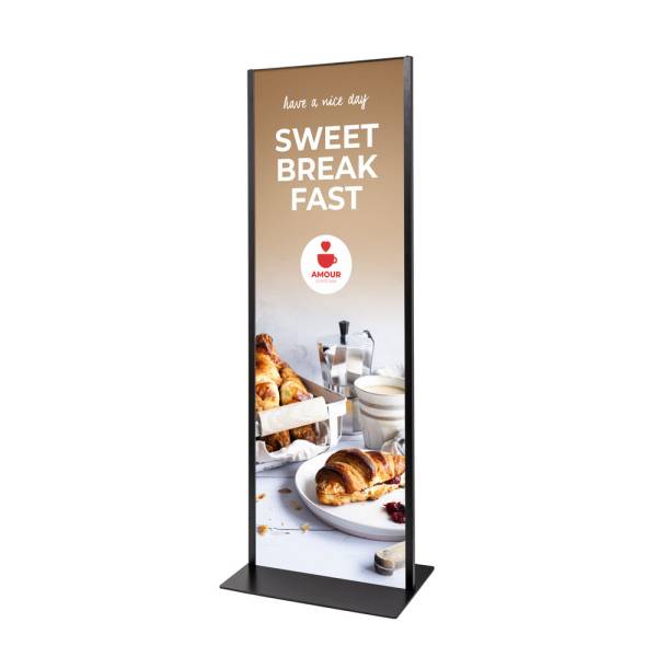 Totemový panel 2xA1 (63x170cm) Černý