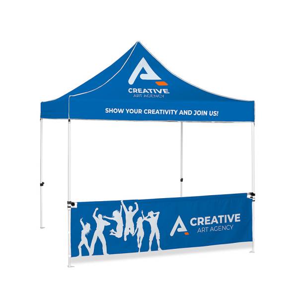 Tent Steel Half Wall Full Color Inside 300D