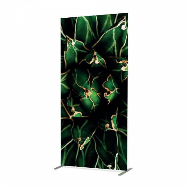 Potištěná látková dělící stěna Deco 100-200 Cactus Zelená