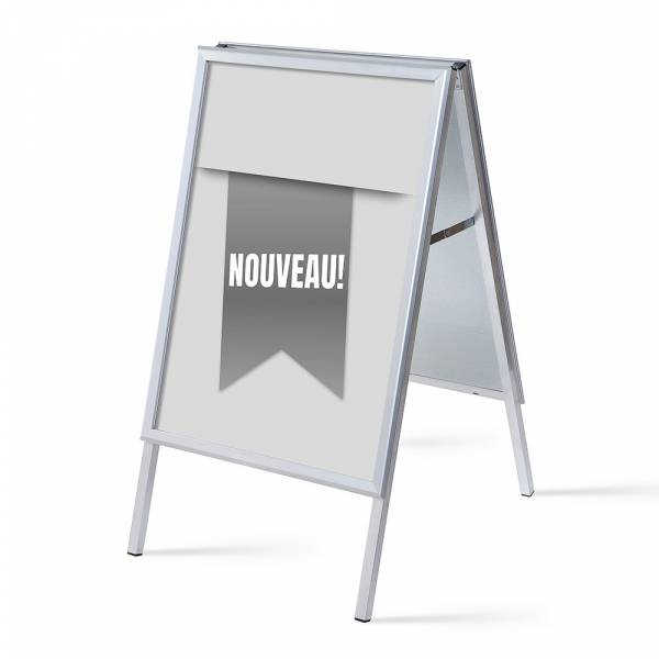 Set reklamního áčka A1, Novinka, šedý, francouzština