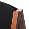 Reklamné drevené áčko s kriedovou tabuľou 68x120, tmavá hnedá - 3