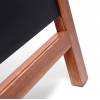 Reklamné drevené áčko s kriedovou tabuľou 68x120, svetlá hnedá - 18