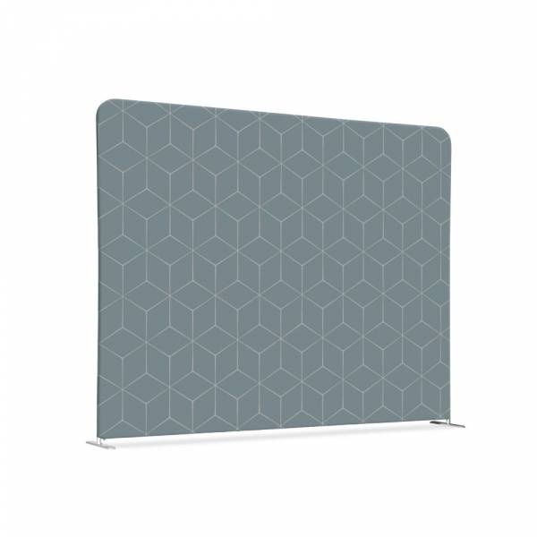 Potištěná látková dělící stěna 200-150 Oboustranný Hexagon šedý