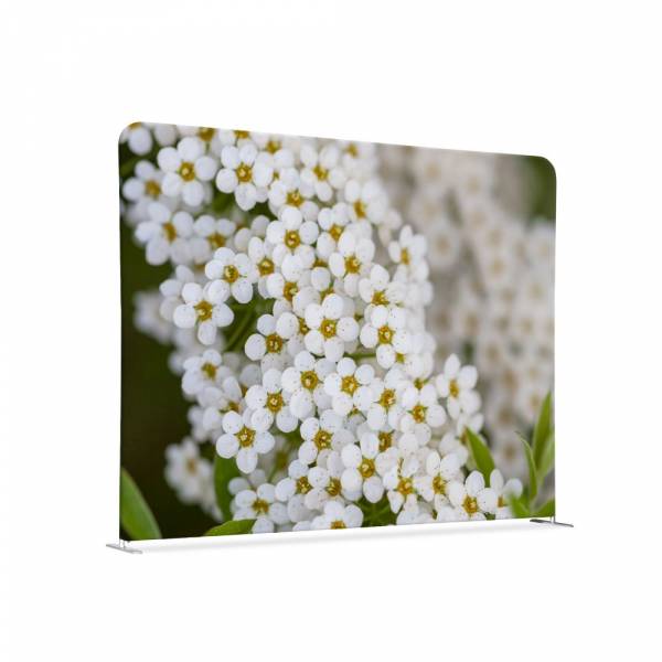 Textile Room Divider White Flower Spirea