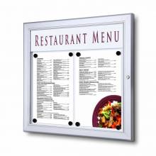 Exteriérová uzamykateľná menu vitrína